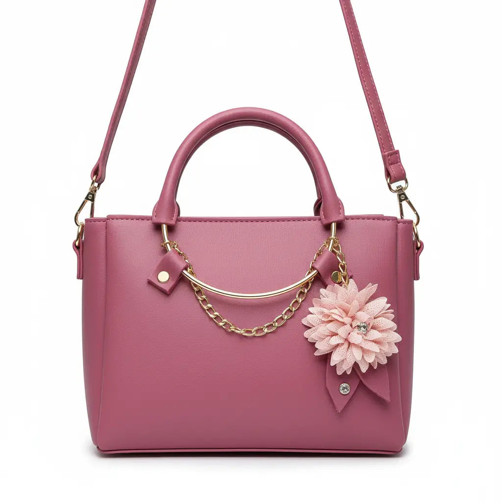 Blossom Belle – Floral Charm Handbag