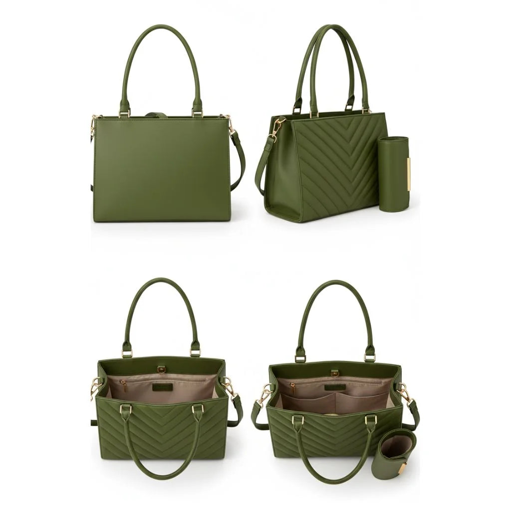 Chevron Luxe Work Tote