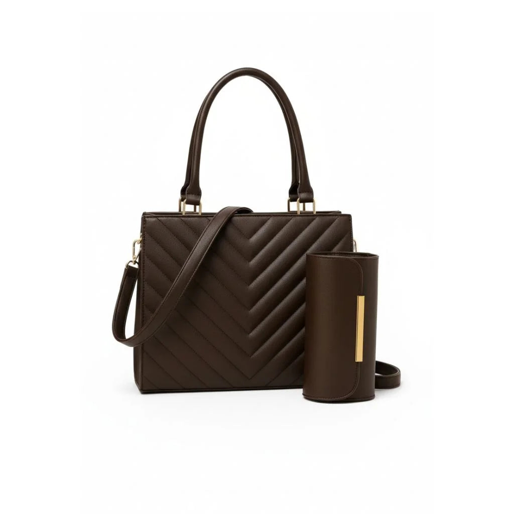 Chevron Luxe Work Tote
