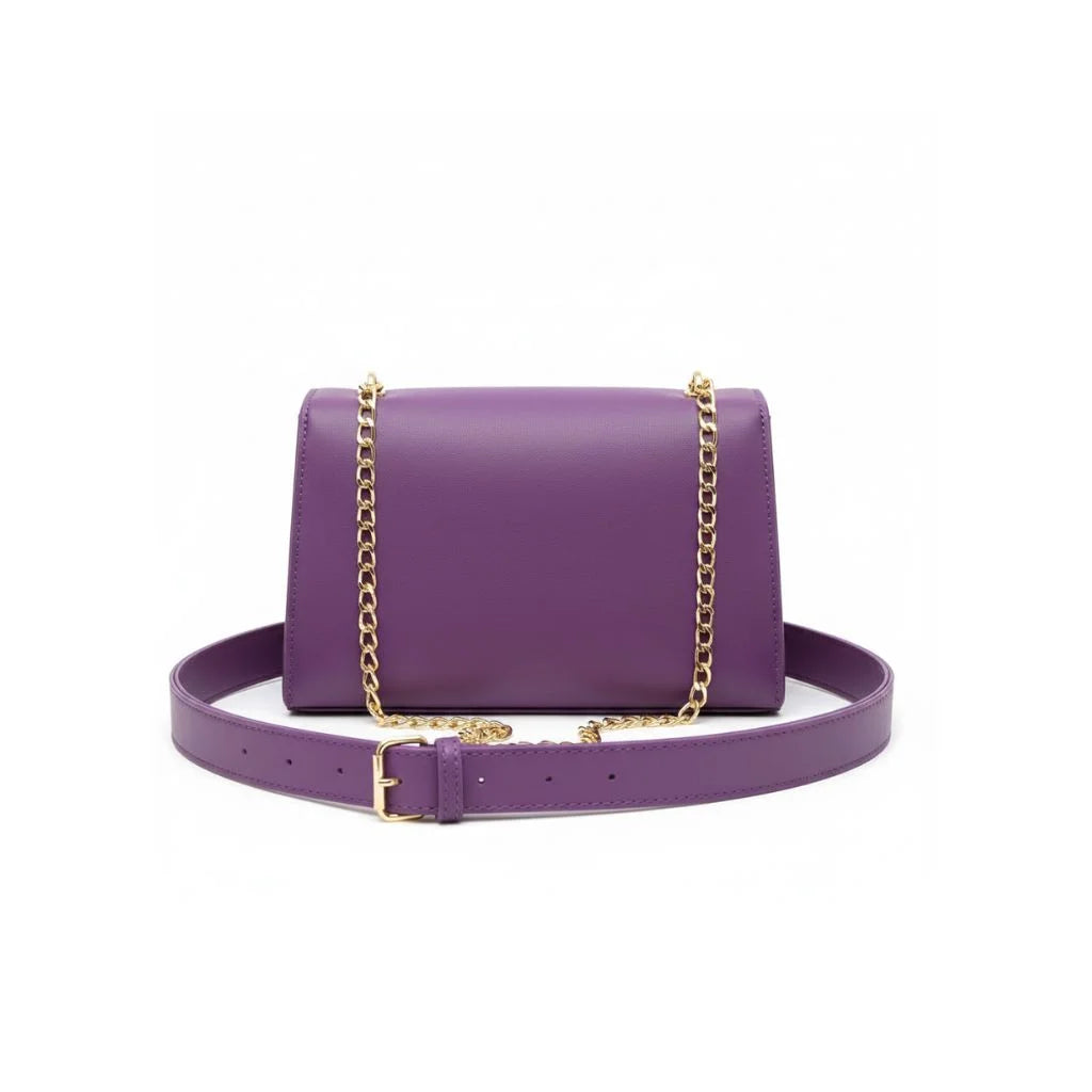 Sleek Chain Flap Crossbody