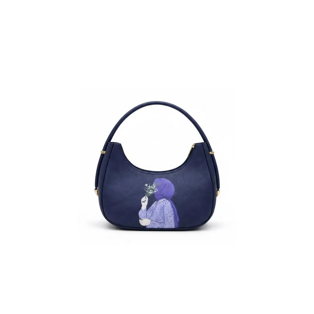 Serene Crescent Hobo Bag