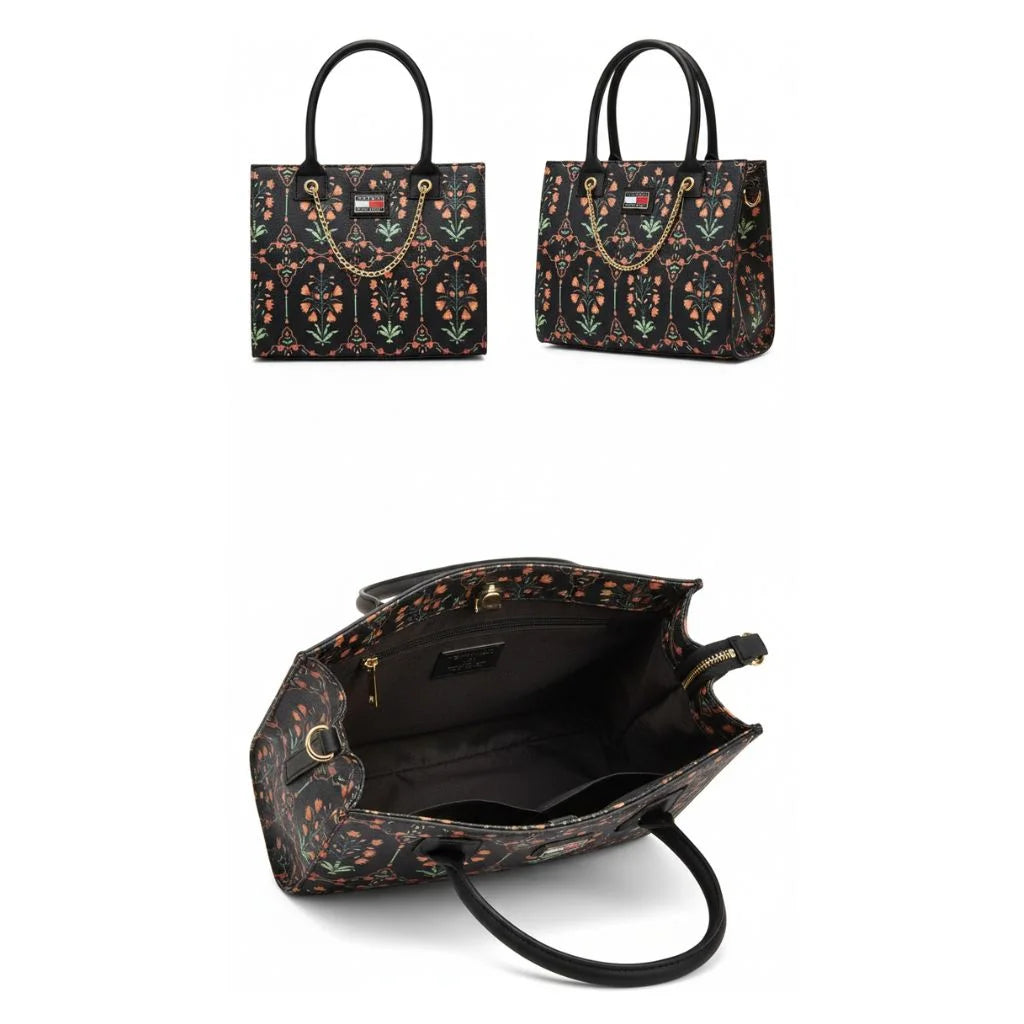 Midnight Bloom Heritage Tote