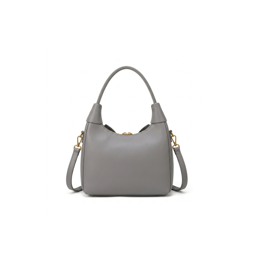 Bella Bow Accent Hobo Shoulder Bag