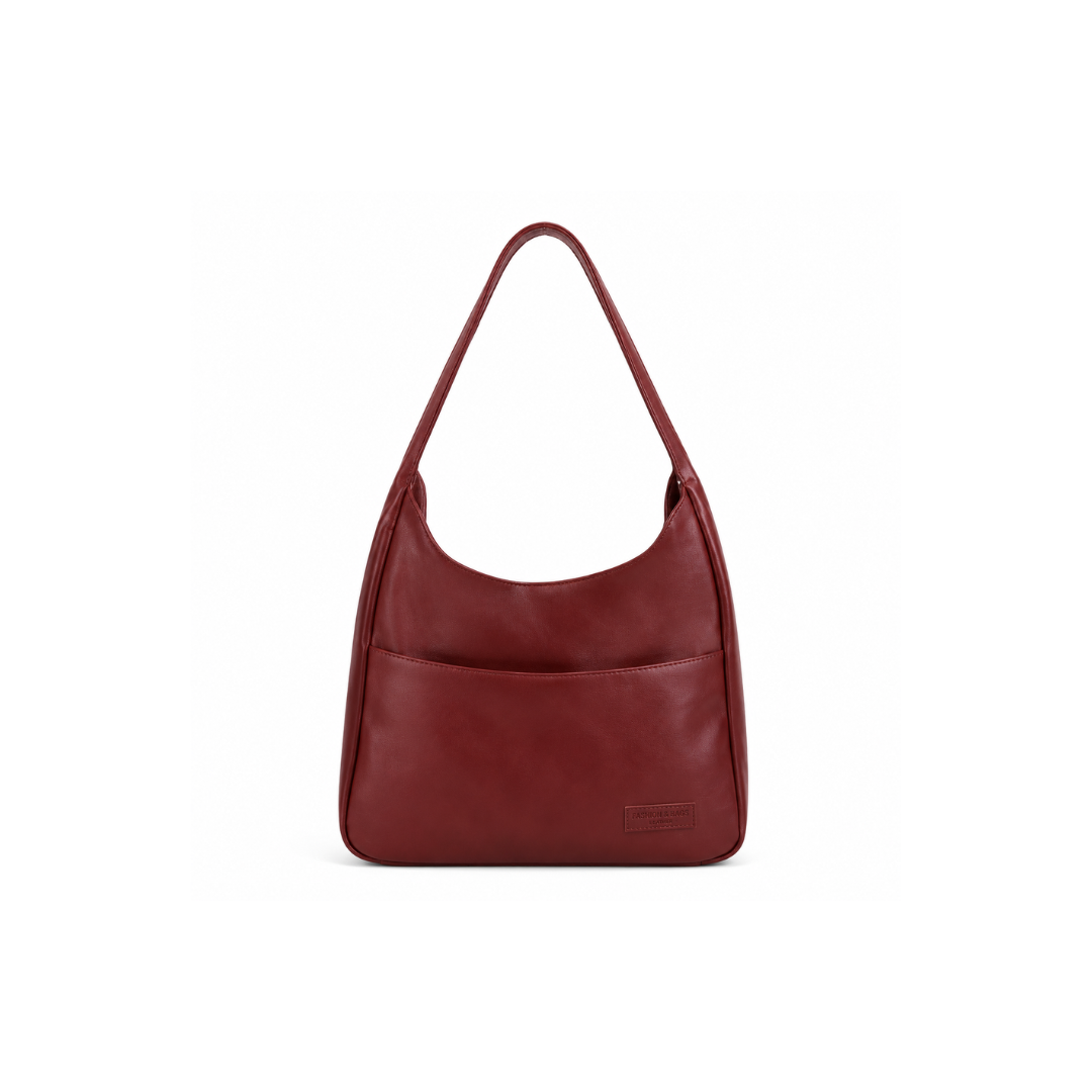 Carmine Luxe Shoulder Hobo Bag
