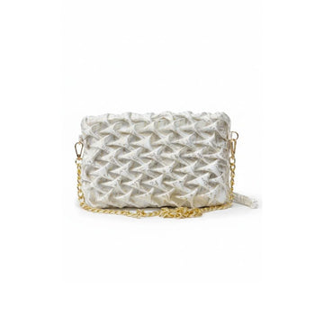 Luxe Weave Chain Clutch