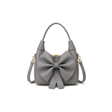 Bella Bow Accent Hobo Shoulder Bag