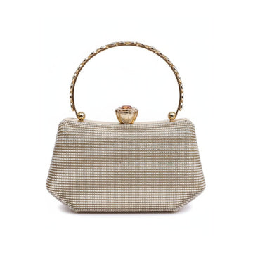 Crystal Handle Evening Clutch