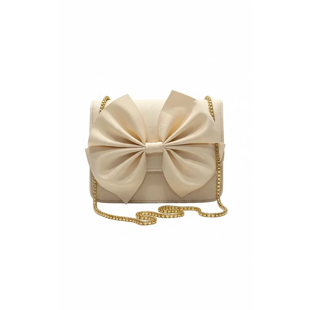 Pearl Bow Luxe Clutch