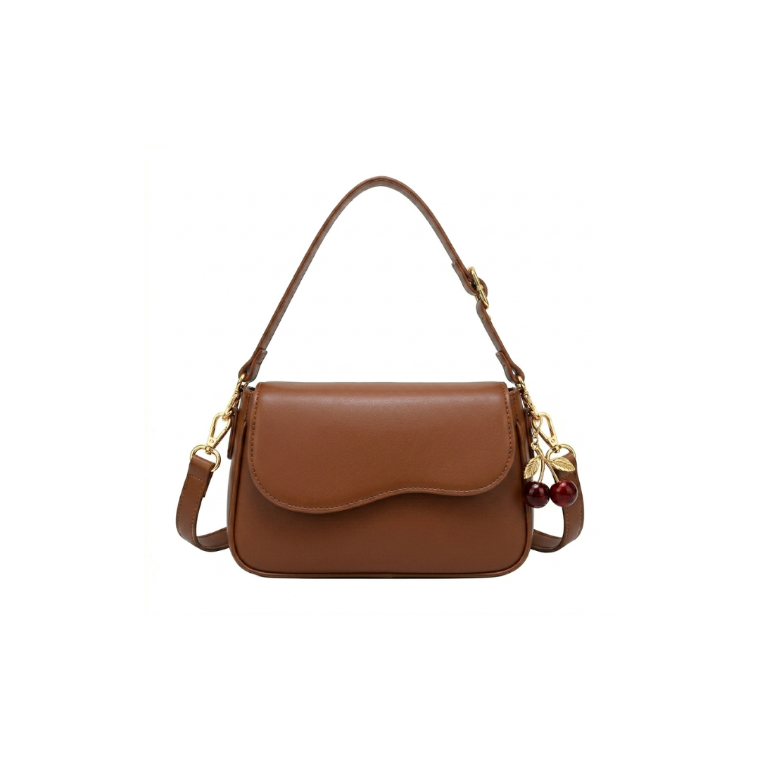 Amour Curved Flap Crossbody Bag