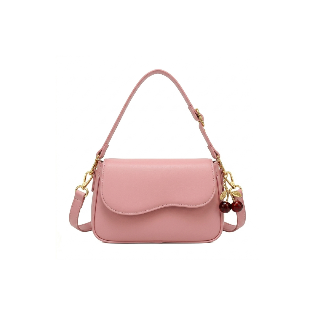 Amour Curved Flap Crossbody Bag