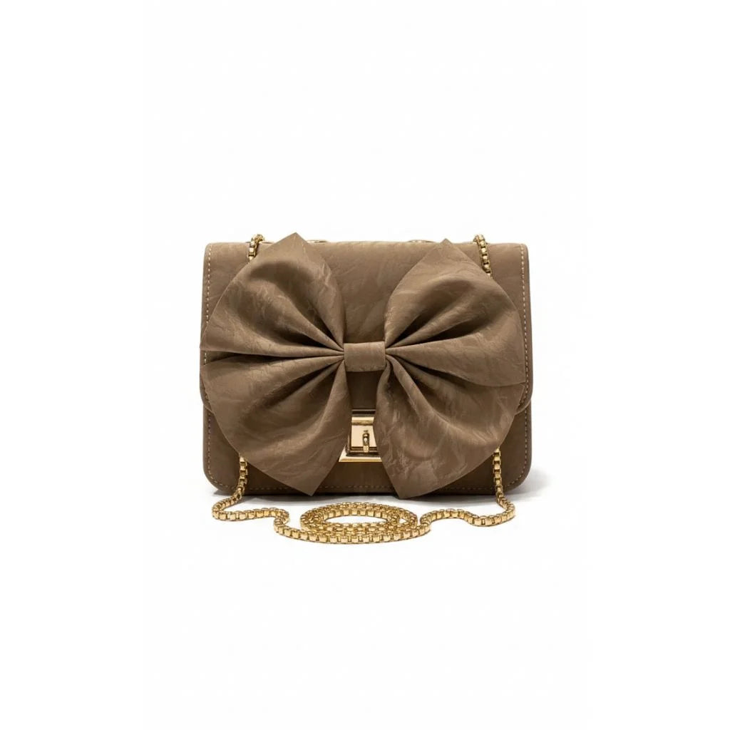 Pearl Bow Luxe Clutch