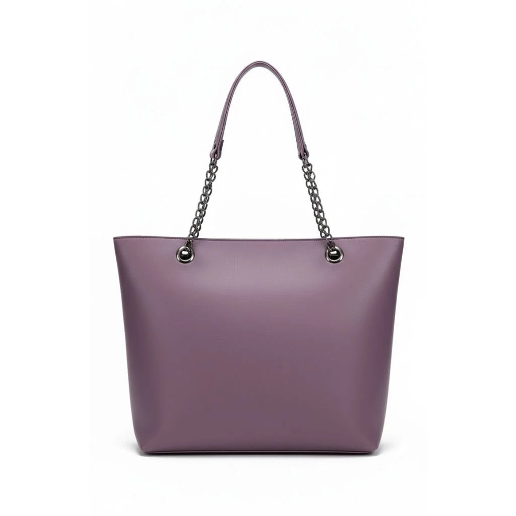 Sage Chain Elegance Tote