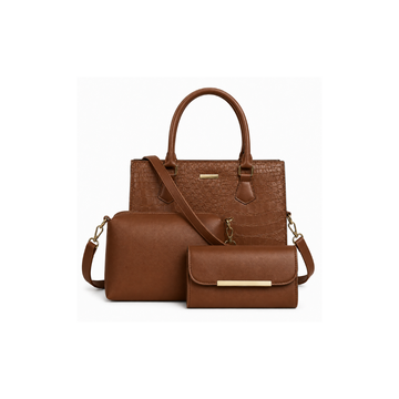 Classic Tote Handbag with Matching Crossbody & Wallet