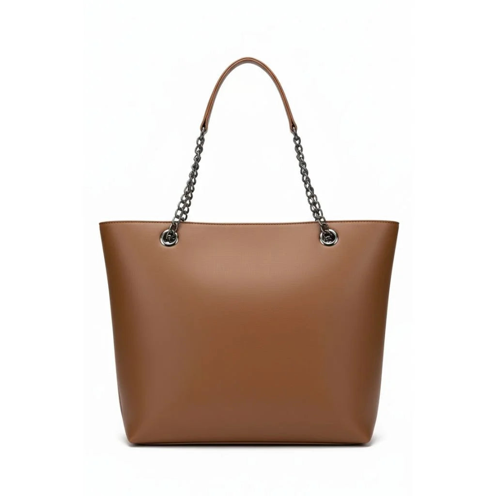 Sage Chain Elegance Tote