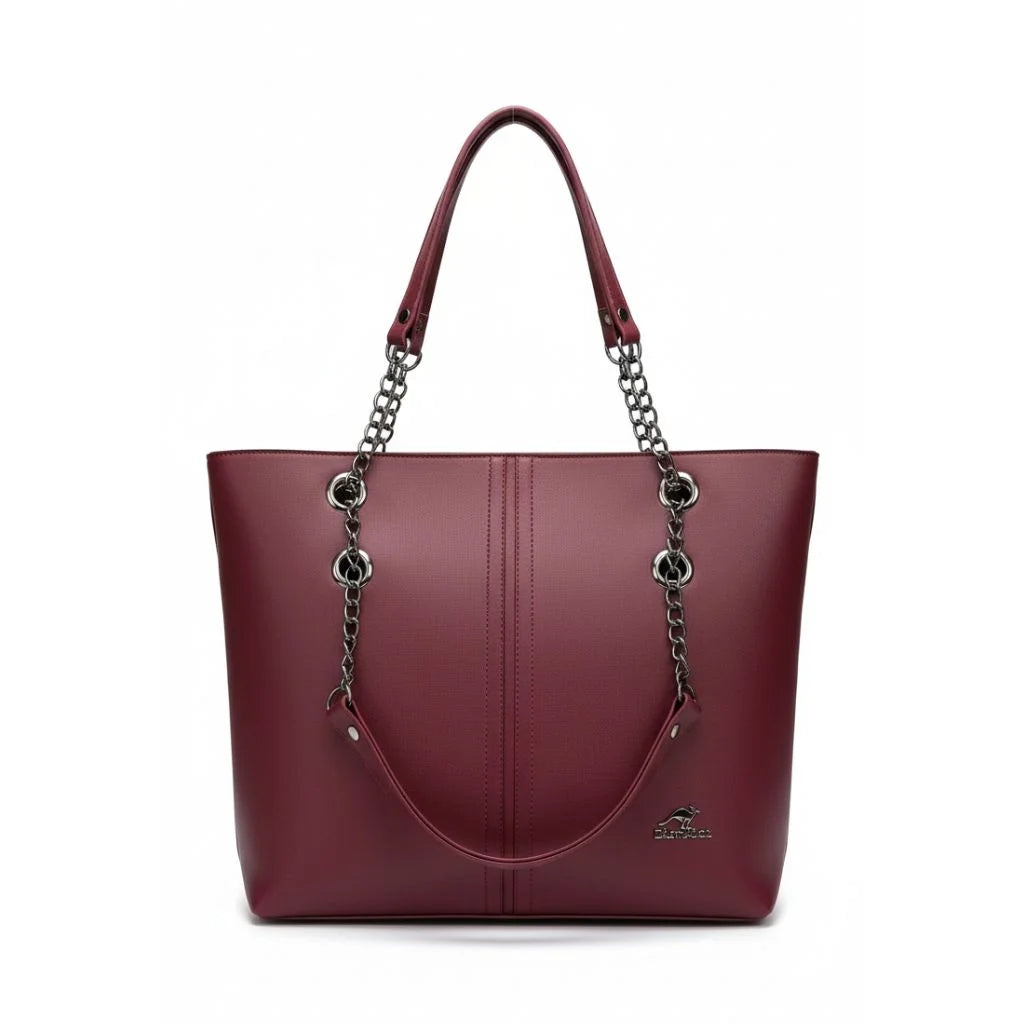 Sage Chain Elegance Tote