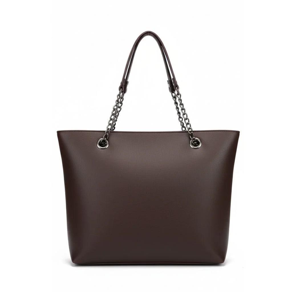 Sage Chain Elegance Tote