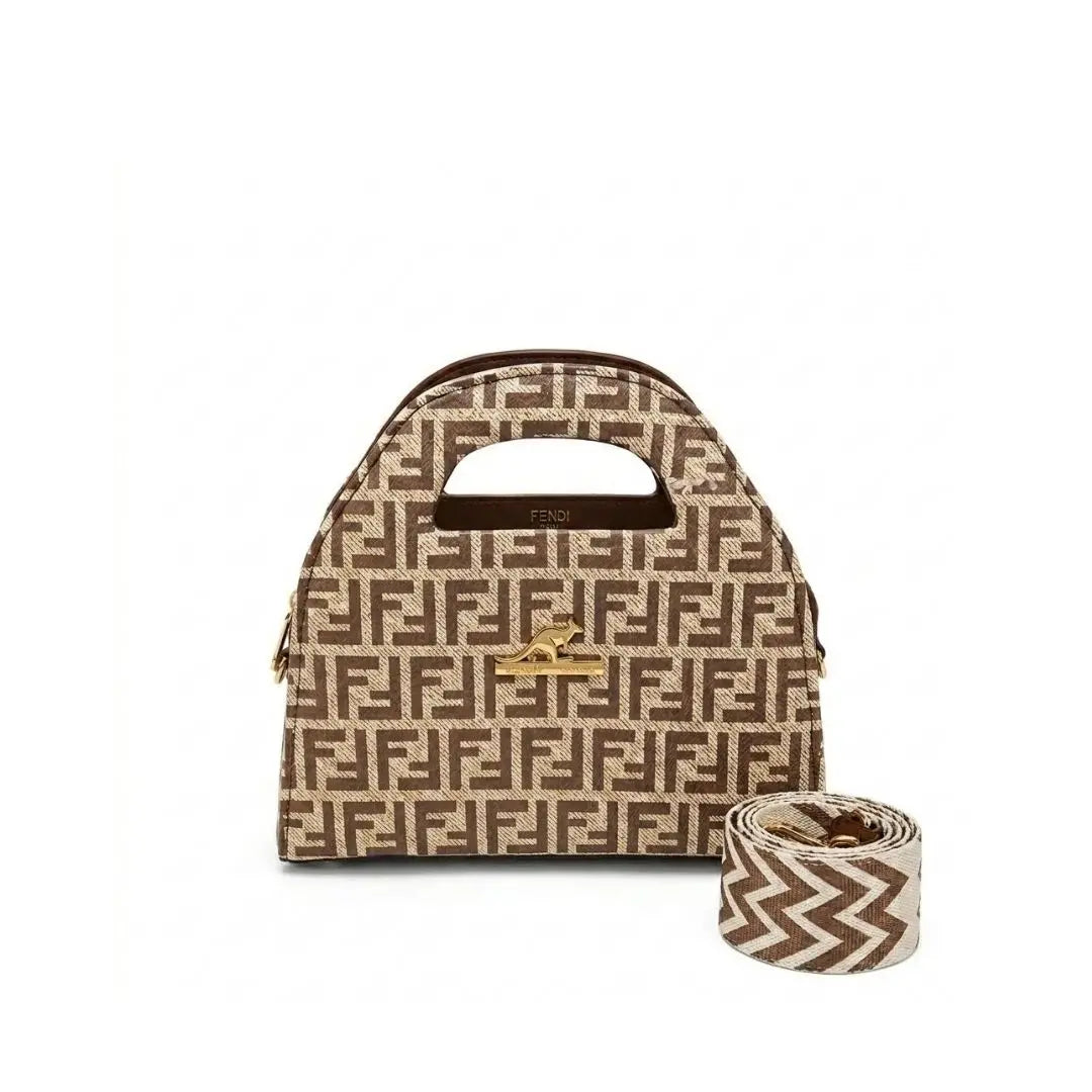 Aurelle Monogram Dome Satchel