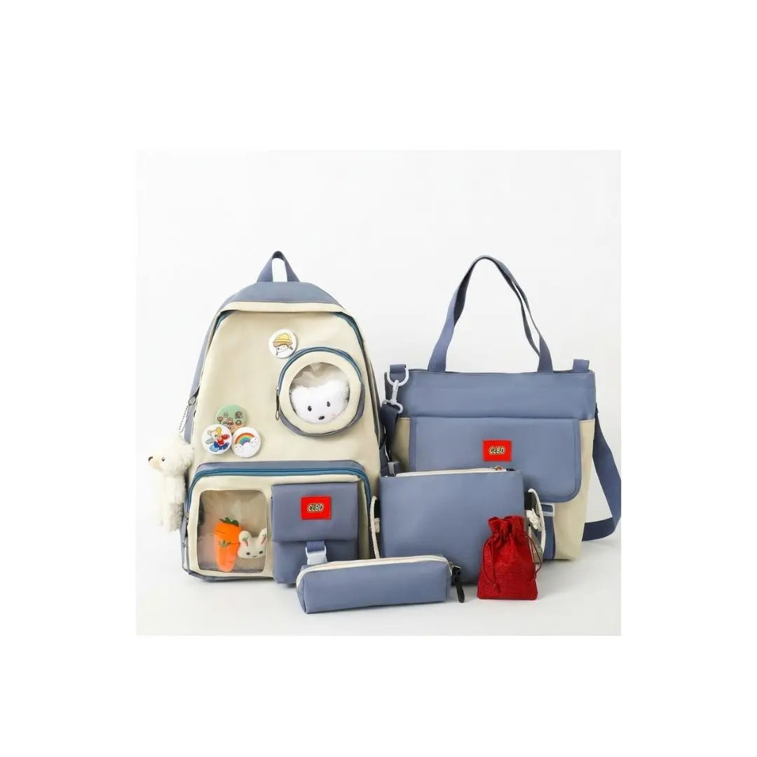 Kawaii Dream Duo Backpack Set with Toys
