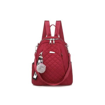 Ruby Quilted Urban Charm Backpack