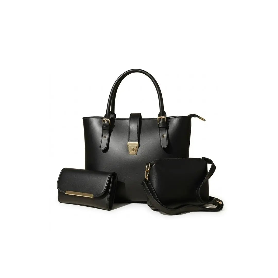 Noir Belle Luxe Handbag Set