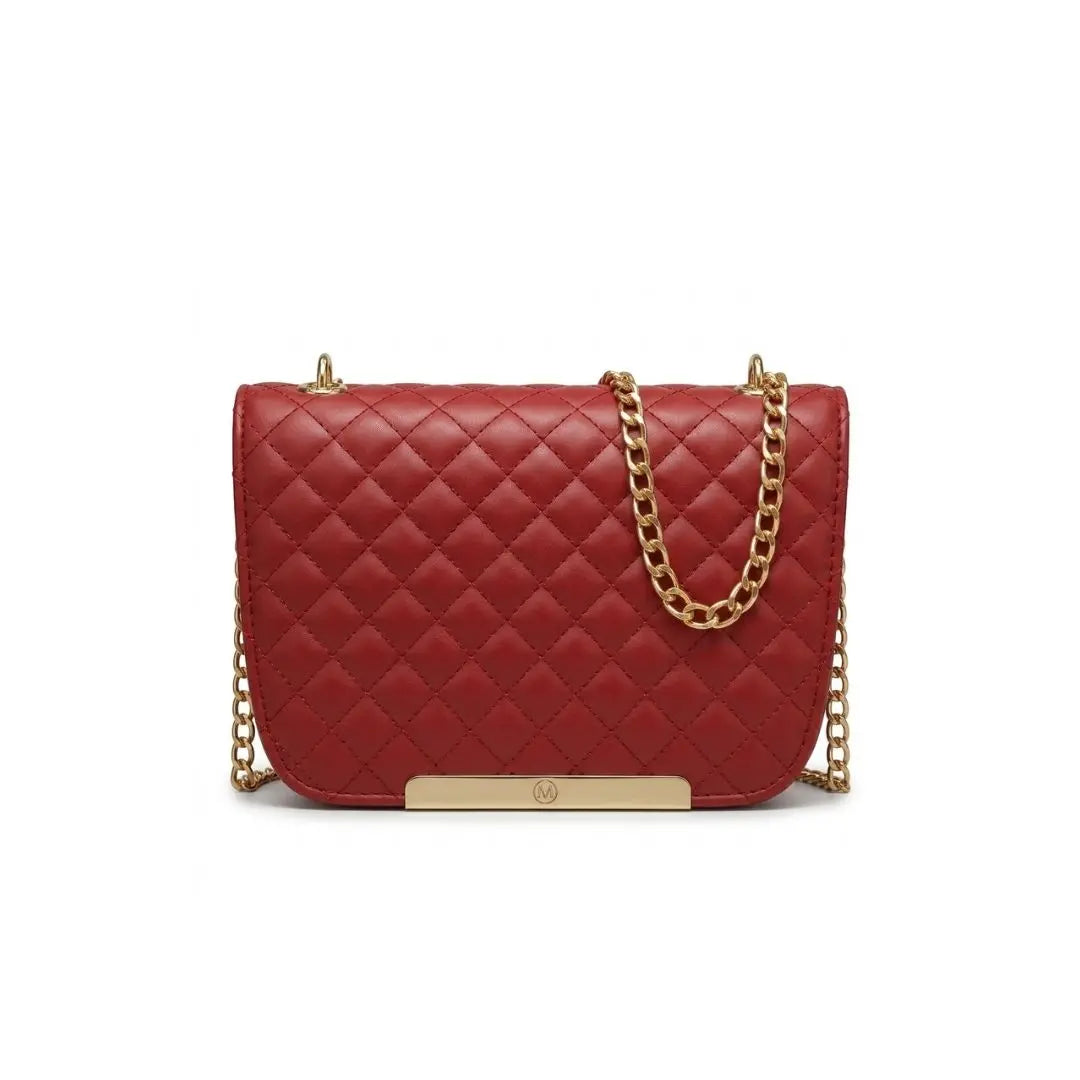 Valentina Quilted Chain Shoulder Bag