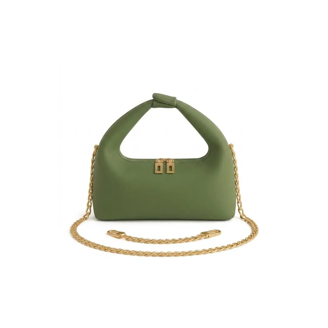 Aurelia Luxe Mini Hobo Chain Shoulder Bag