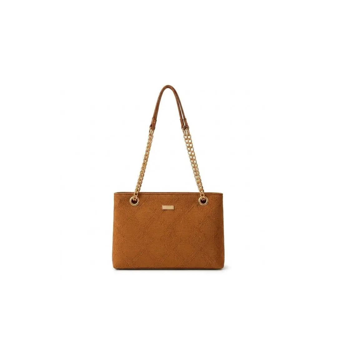 Aurelia Luxe Chain Tote Handbag