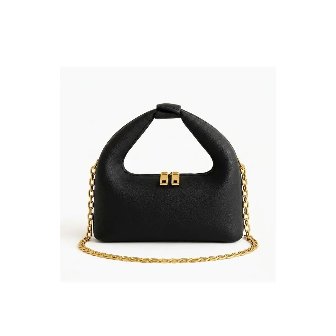 Aurelia Luxe Mini Hobo Chain Shoulder Bag