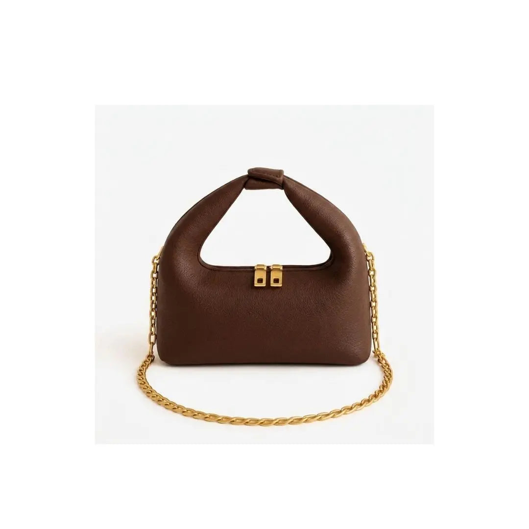Aurelia Luxe Mini Hobo Chain Shoulder Bag