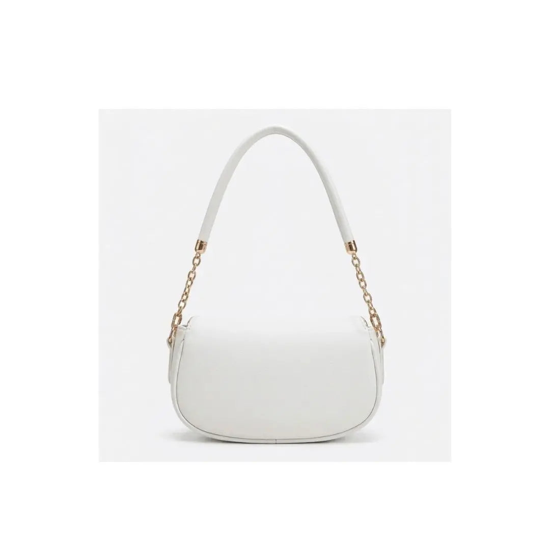 Luna Noir Flap Shoulder Bag