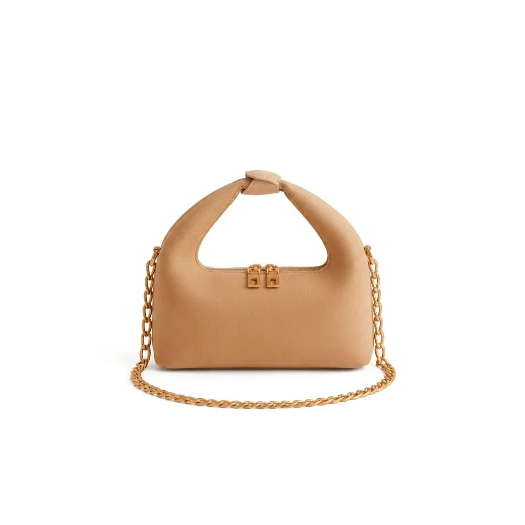 Aurelia Luxe Mini Hobo Chain Shoulder Bag