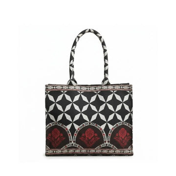 Zayra Patterned Shopper Tote